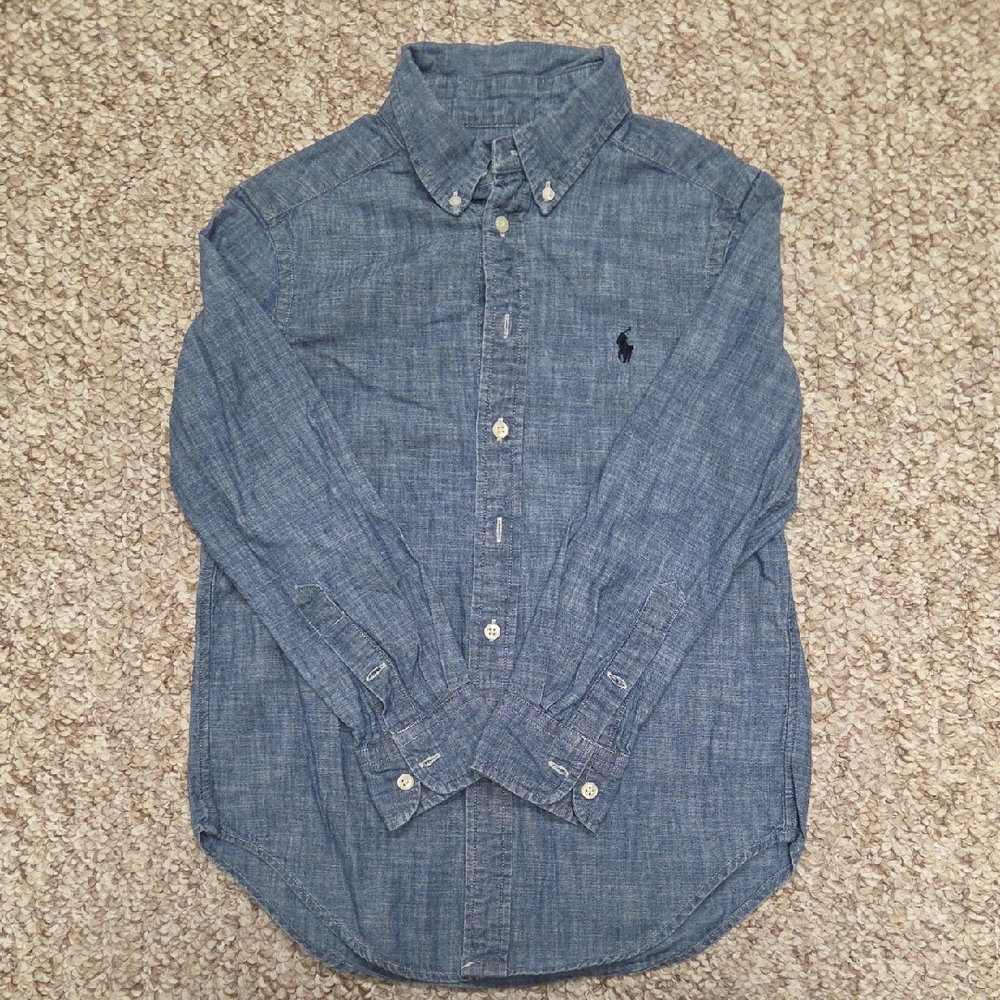 Ralph Lauren Kids Blue Button-Down Shirt
